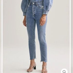Agolde Women's Light Blue Skinny Jeans